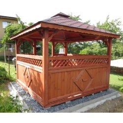 Rectangular gazebo P5 4 x 4 m 16 m2