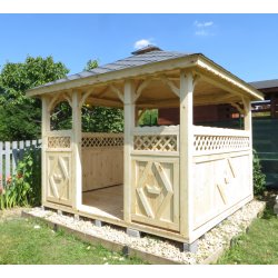 Rectangular gazebo P5 4 x 4 m 16 m2