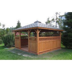 Rectangular gazebo P5 4 x 4 m 16 m2
