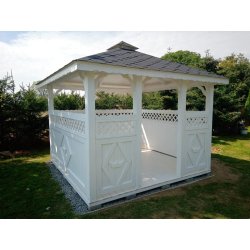 Rechteckiger Pavillon P5 4 x 4 m 16 m2