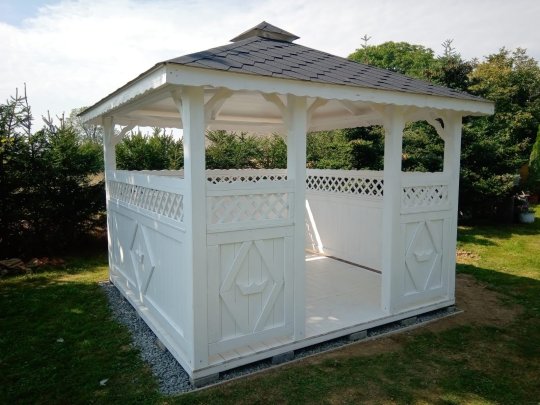 Rechteckiger Pavillon P5 4 x 4 m 16 m2