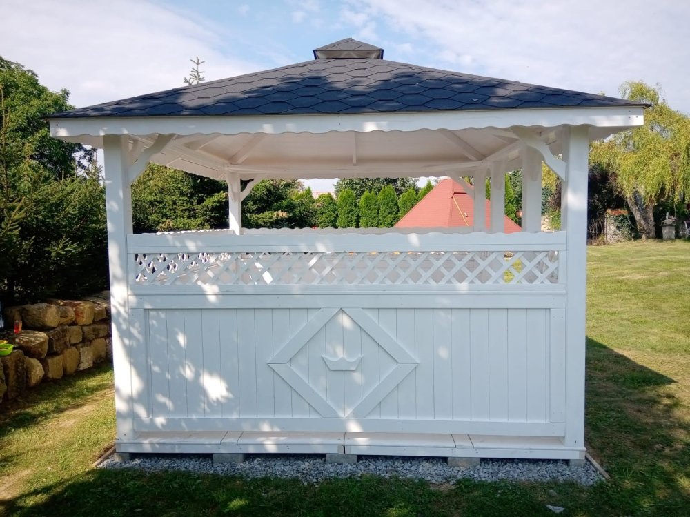 Rectangular gazebo P5 4 x 4 m 16 m2