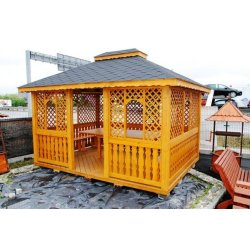 Rechteckiger Pavillon P7 3 x 3 m 9 m2