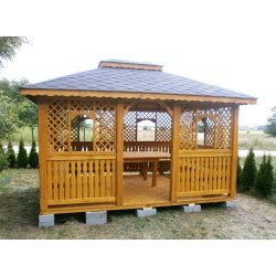 Rechteckiger Pavillon P7 4 x 3 m 12 m2