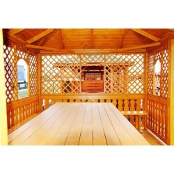 Rechteckiger Pavillon P7 4 x 4 m 16 m2