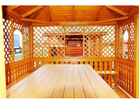 Rechteckiger Pavillon P7 4 x 4 m 16 m2