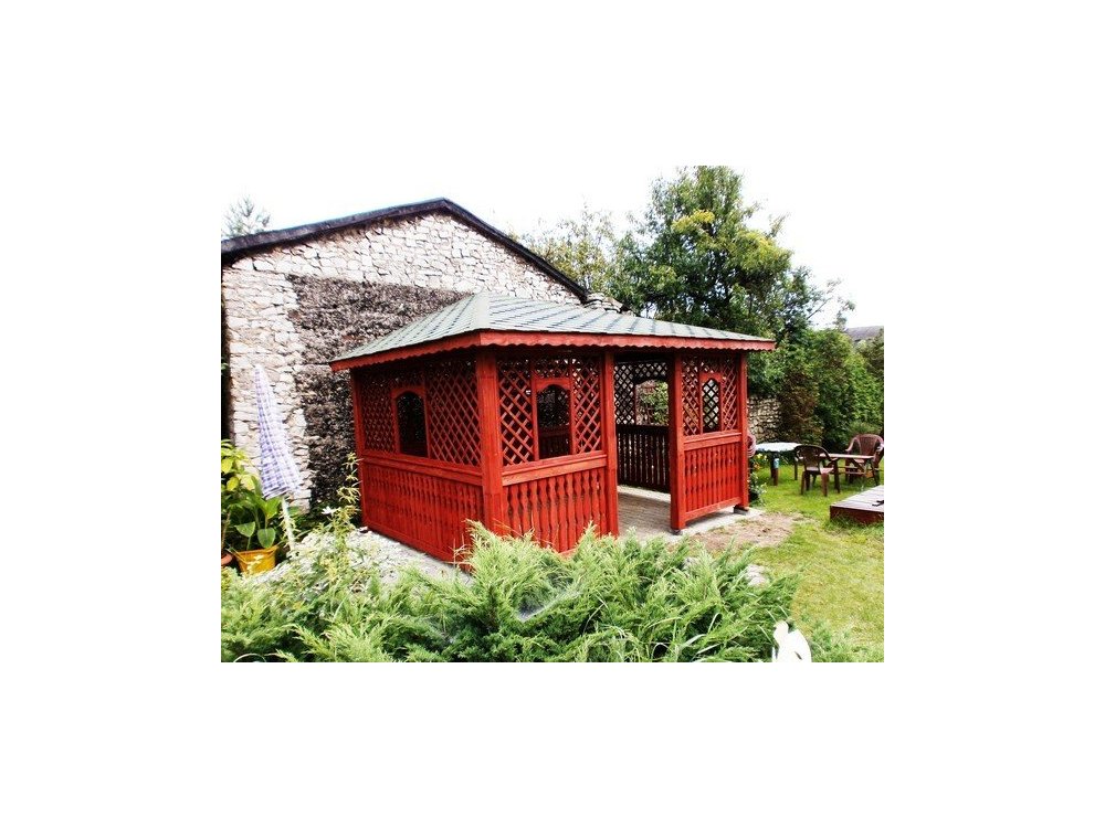 Rechteckiger Pavillon P7 4 x 4 m 16 m2