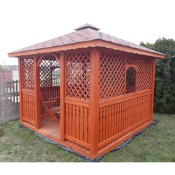 Rectangular gazebo P7 4 x 4 m 16 m2
