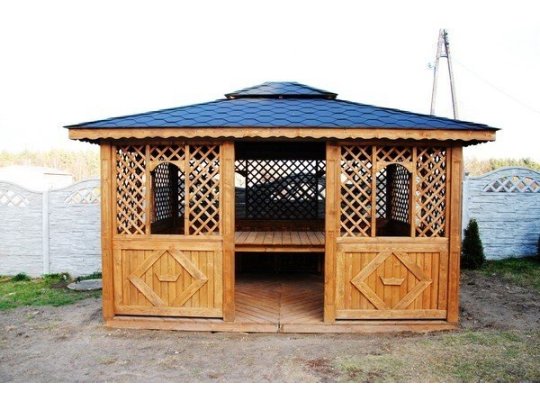 Rectangular gazebo P7a 3 x 3 m 9m2
