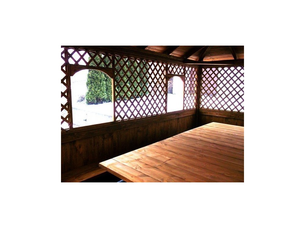 Rechteckiger Pavillon P7a 3 x 3 m 9m2