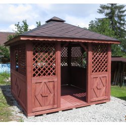 Rechteckiger Pavillon P7a 3 x 3 m 9m2
