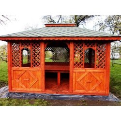 Rechteckiger Pavillon P7a 4 x 3 m 12 m2