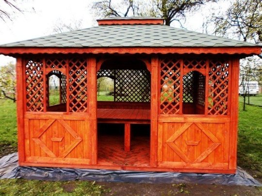 Rectangular gazebo P7a 4 x 3 m 12 m2