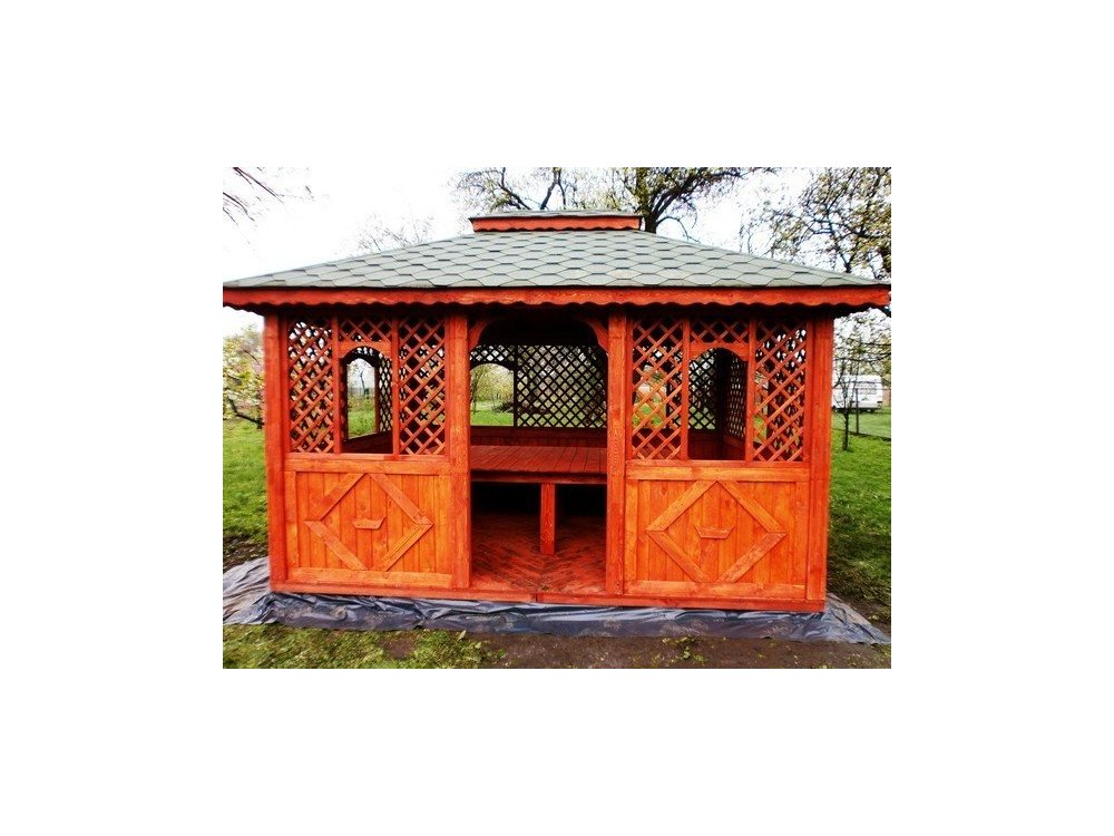Rectangular gazebo P7a 4 x 3 m 12 m2
