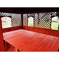 Rechteckiger Pavillon P7a 4 x 3 m 12 m2