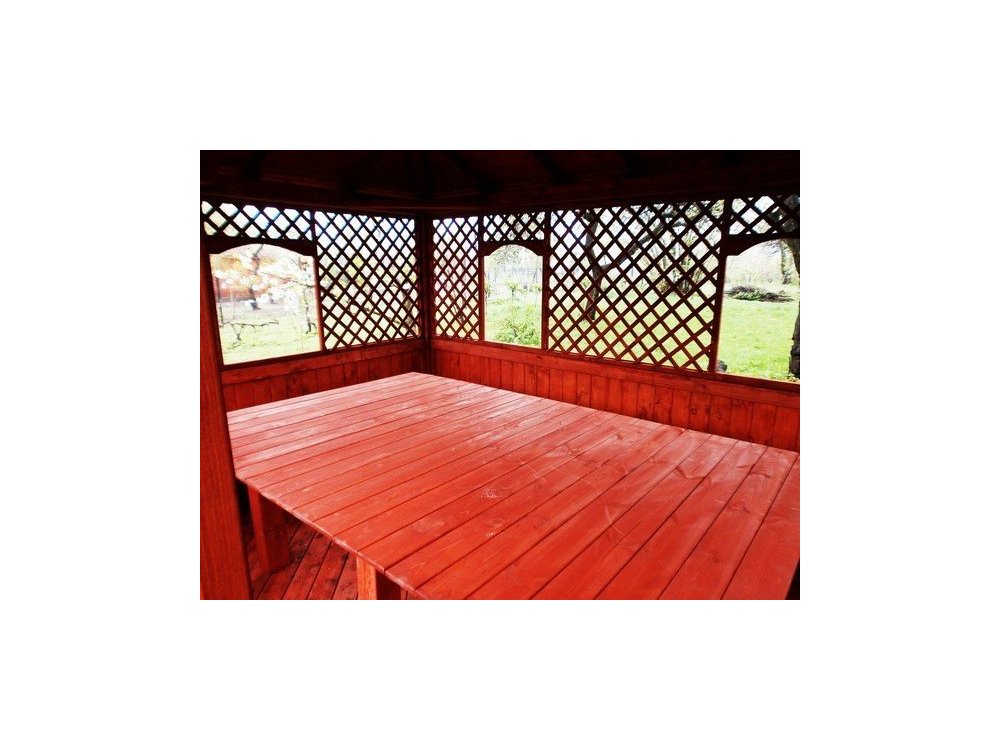 Rechteckiger Pavillon P7a 4 x 4 m 16 m2