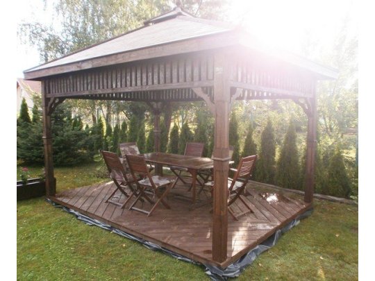 Rechteckiger Pavillon P8 3 x 3 m 9 m2