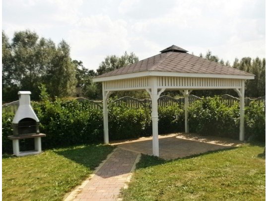 Rechteckiger Pavillon P8 3 x 3 m 9 m2