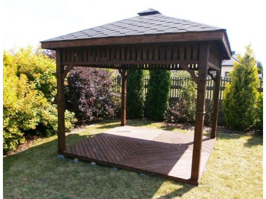 Rechteckiger Pavillon P8 3 x 3 m 9 m2