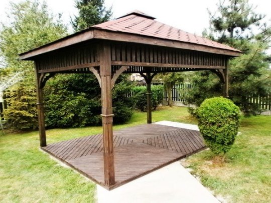 Rechteckiger Pavillon P8 4 x 3 m 12 m2