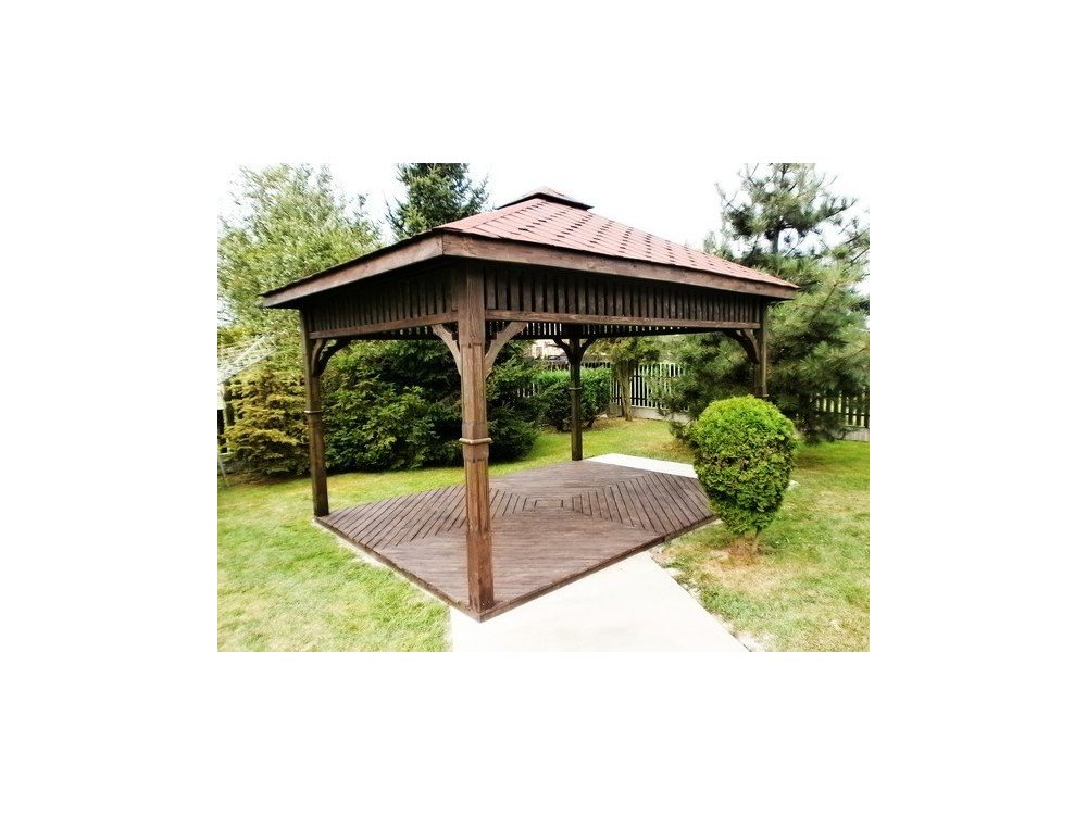 Rechteckiger Pavillon P8 4 x 3 m 12 m2