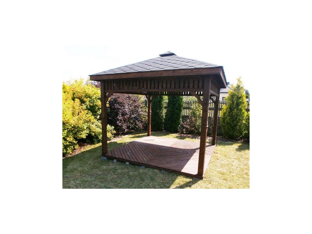 Rechteckiger Pavillon P8 4 x 3 m 12 m2