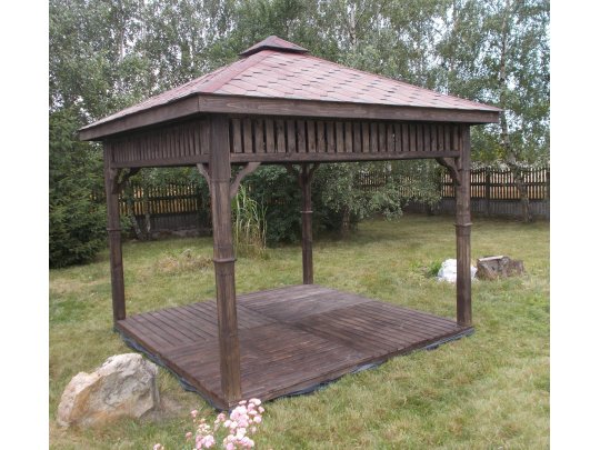 Rectangular gazebo P8 4 x 3 m 12 m2