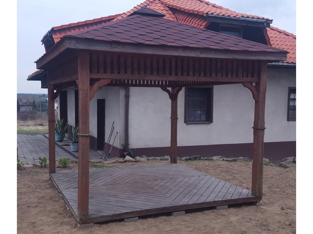 Rechteckiger Pavillon P8 4 x 3 m 12 m2