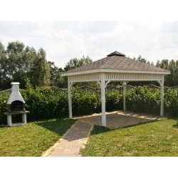 Rechteckiger Pavillon P8 4 x 4 m 16 m2