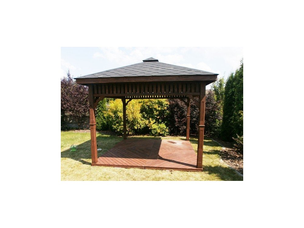 Rechteckiger Pavillon P8 4 x 4 m 16 m2