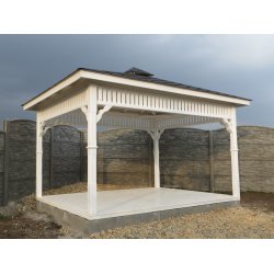 Rechteckiger Pavillon P8 4 x 4 m 16 m2