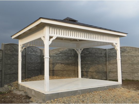 Rechteckiger Pavillon P8 4 x 4 m 16 m2