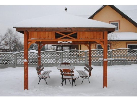 Rectangular gazebo P8a 4 x 4 m 16 m2