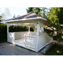 Rechteckiger Pavillon P9 3 x 3 m 9 m2