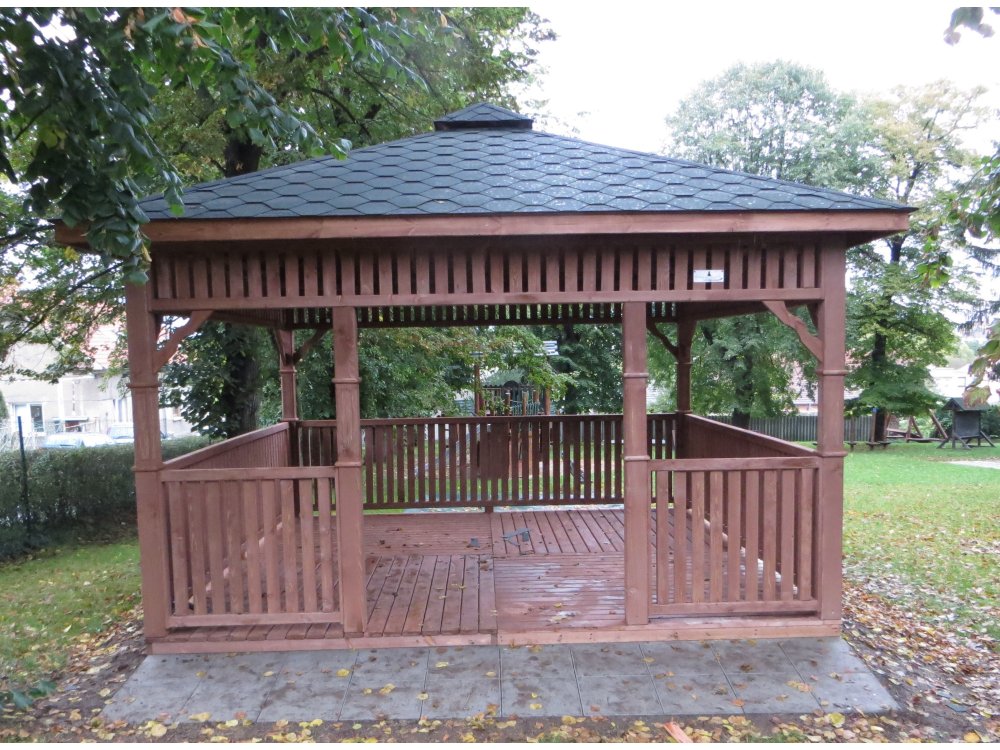 Rechteckiger Pavillon P9 3 x 3 m 9 m2