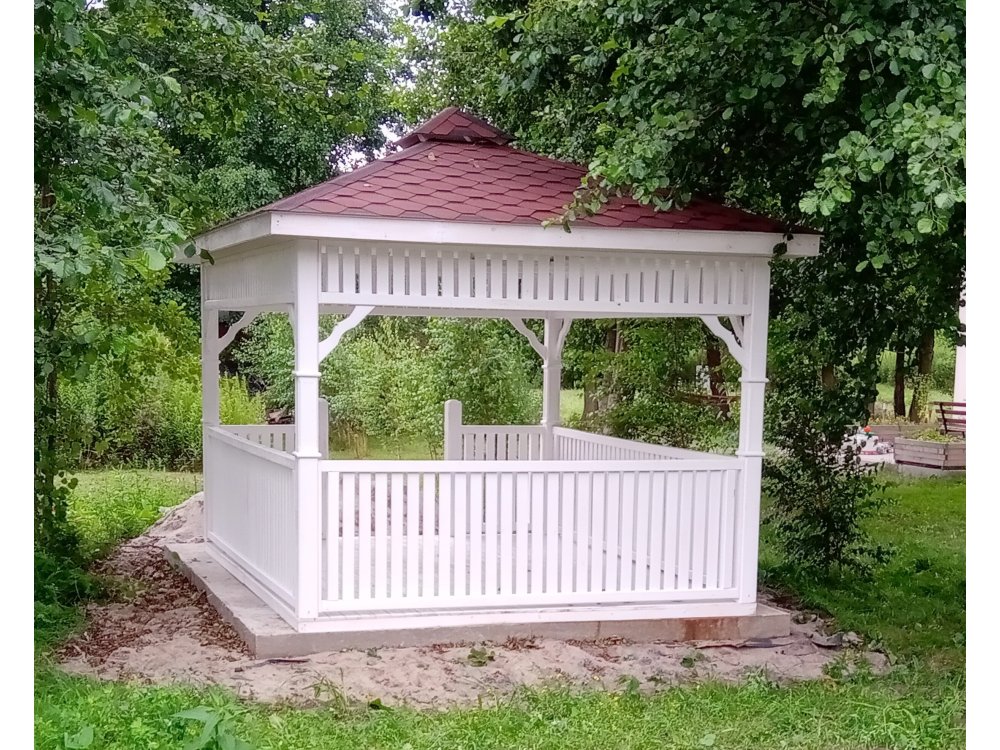 Rechteckiger Pavillon P9 3 x 3 m 9 m2