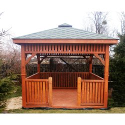 Rectangular gazebo P9 4 x 3 m 12 m2