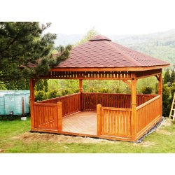 Rectangular gazebo P9 4 x 3 m 12 m2