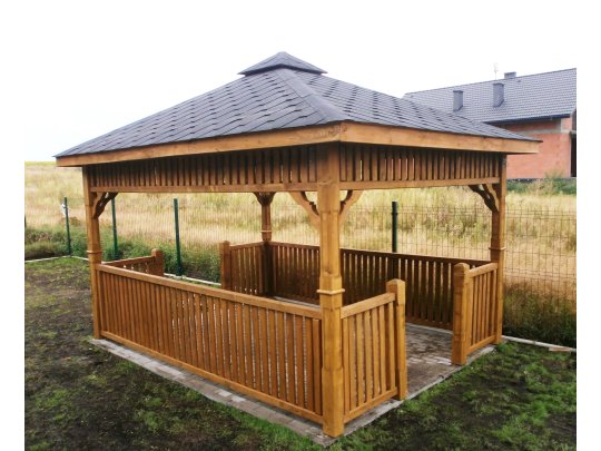 Rechteckiger Pavillon P9 4 x 3 m 12 m2