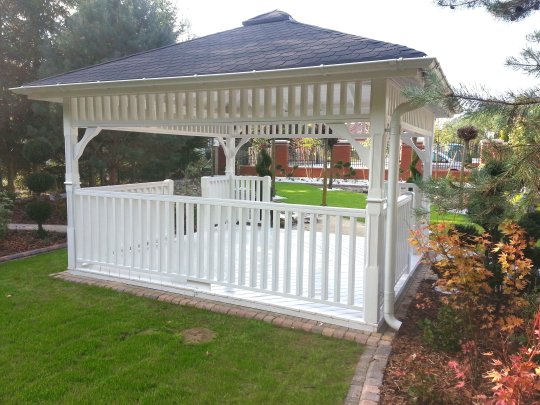 Rechteckiger Pavillon P9 4 x 4 m 16 m2