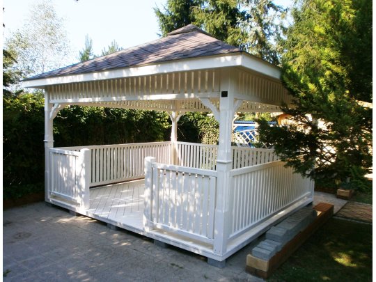 Rechteckiger Pavillon P9 4 x 4 m 16 m2
