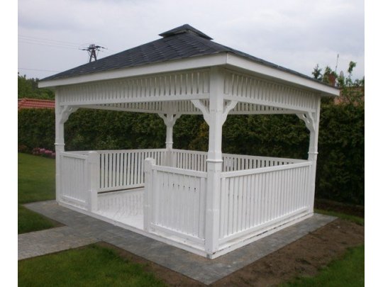 Rectangular gazebo P9 4 x 4 m 16 m2