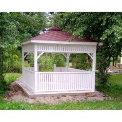 Rechteckiger Pavillon P9 4 x 4 m 16 m2