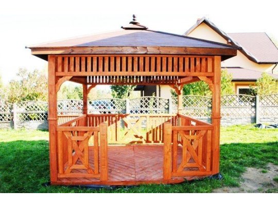 Rectangular gazebo P9b 4 x 3 m 12 m2
