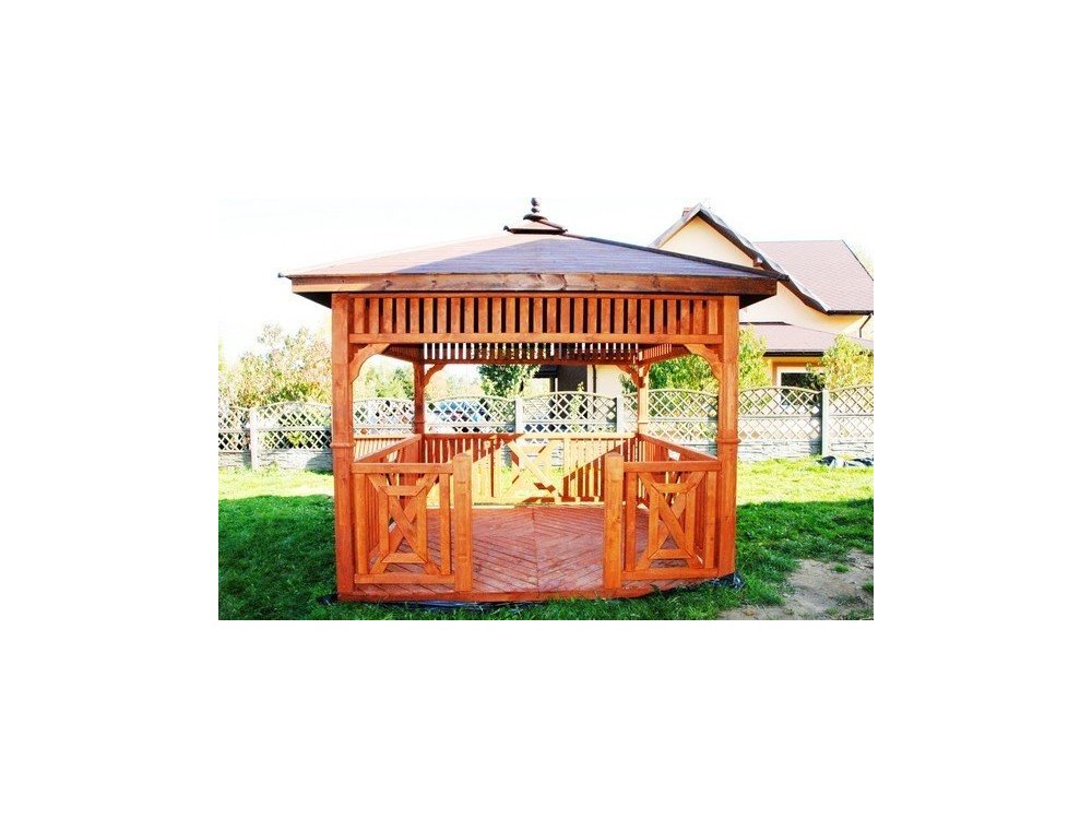 Rectangular gazebo P9b 4 x 3 m 12 m2