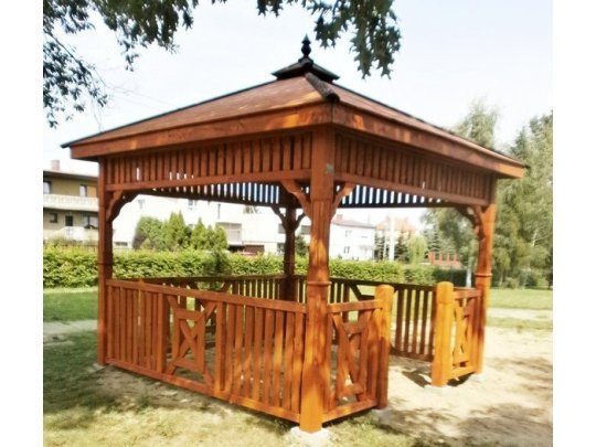 Rectangular gazebo P9b 4 x 3 m 12 m2