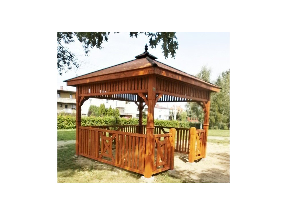 Rectangular gazebo P9b 4 x 3 m 12 m2