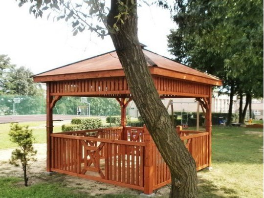 Rectangular gazebo P9b 4 x 3 m 12 m2