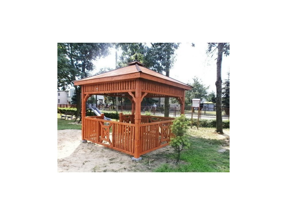 Rechteckiger Pavillon P9b 4 x 4 m 16 m2