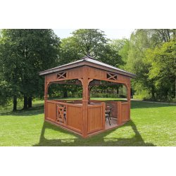 Rectangular gazebo P9c 4 x 3 m 12 m2
